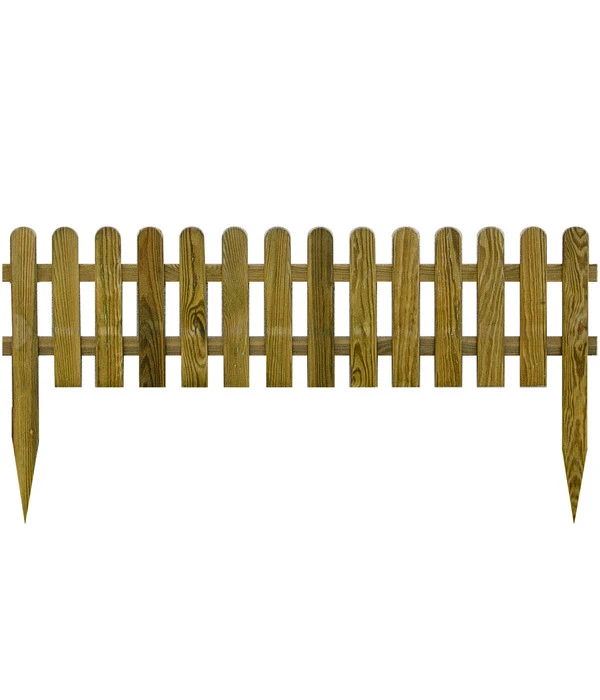 Holz-Steckzaun, Ca. B120/H30 Cm