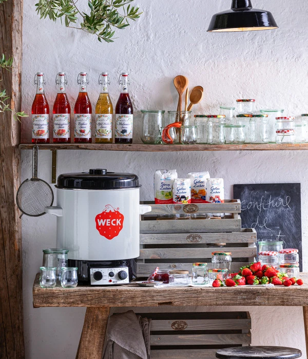 Dehner WECK® Tulpenglas, 1000 Ml, Inkl. Einkochringe & Klammern, 4er-Set – Bild 2