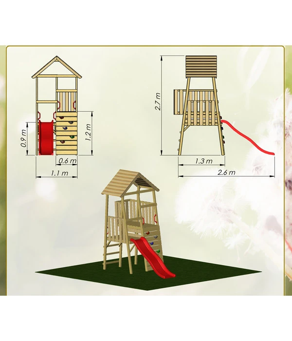 Wendi Toys Spielturm Hase, Ca. B110/H270/T260 Cm – Bild 4