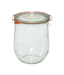 Dehner WECK® Tulpenglas, 1000 Ml, Inkl. Einkochringe & Klammern, 4er-Set