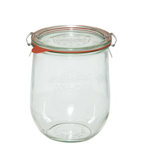 Dehner WECK® Tulpenglas, 1000 Ml, Inkl. Einkochringe & Klammern, 4er-Set