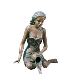 Rottenecker Bronze-Figur Elonie Groß, Wasserspeiend