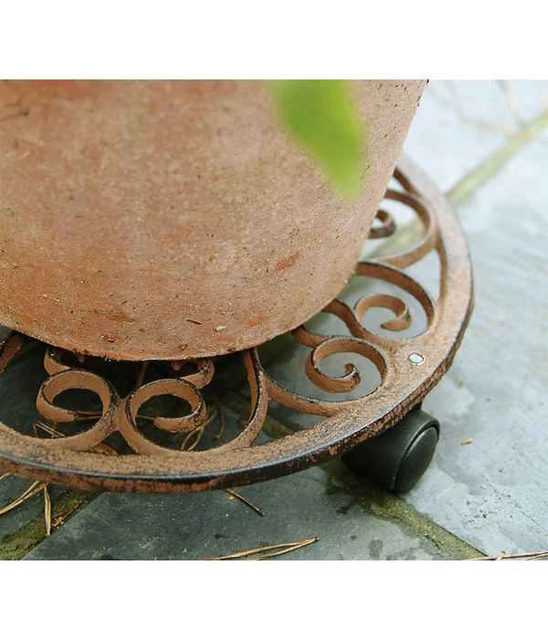 Dehner Gusseisen-Rolluntersetzer, Ø 29 Cm – Bild 2