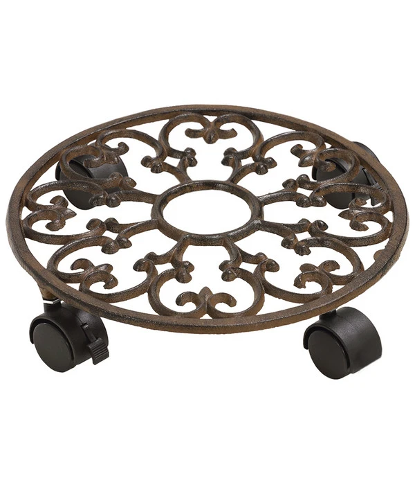 Dehner Gusseisen-Rolluntersetzer, Ø 29 Cm