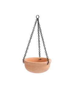 Terrakotta-Hängeampel Meran Mit Kette, Rund
