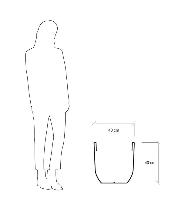 Farmet Kunststoff-Topf Orione Alto, Fluoreszierend – Bild 3