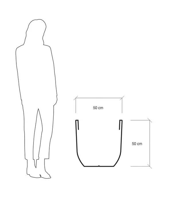 Farmet Kunststoff-Topf-Set Orione Alto, Rund, Grau, 2-teilig – Bild 6