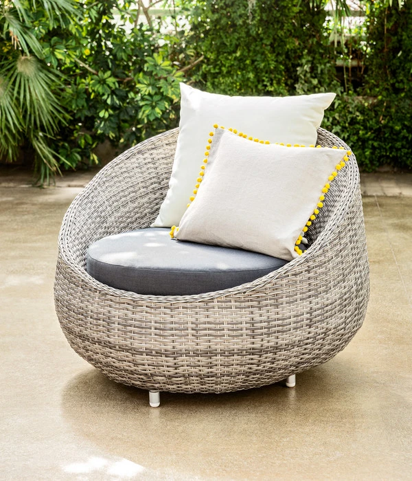 Dehner Geflechtlounge Avani, 4-teilig – Bild 3