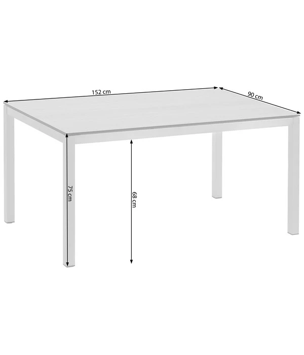 Dehner Premium Esstisch Nantes, Ca. B152/H75/T90 Cm – Bild 2