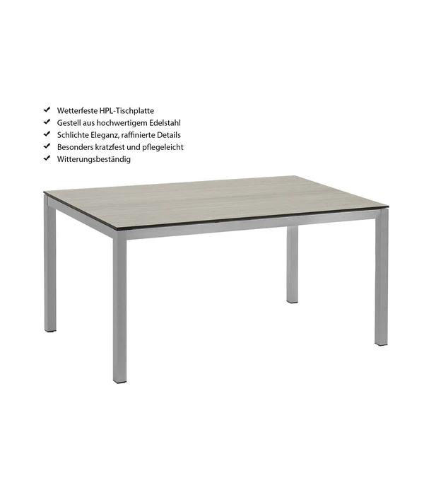 Dehner Premium Esstisch Nantes, Ca. B152/H75/T90 Cm – Bild 7