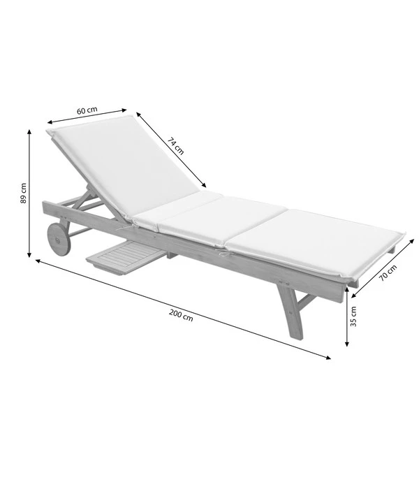 Dehner Rollliege Ravenna, Ca. B70/H89/T200 Cm – Bild 9
