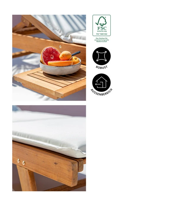 Dehner Rollliege Ravenna, Ca. B70/H89/T200 Cm – Bild 8