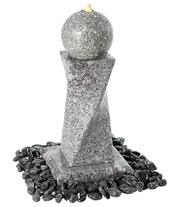 Dehner Granit-Gartenbrunnen Tower, Ca. B56/H60/T56 Cm – Bild 3