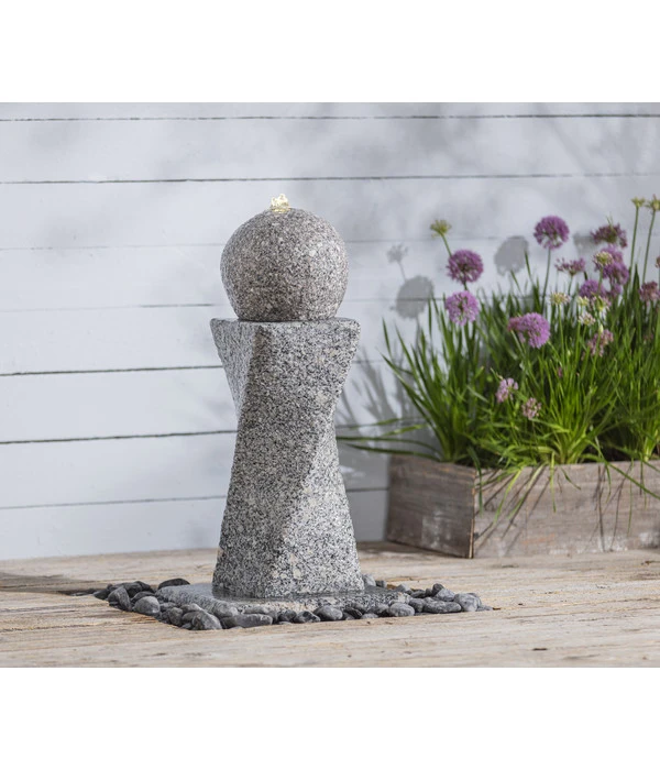 Dehner Granit-Gartenbrunnen Tower, Ca. B56/H60/T56 Cm – Bild 5