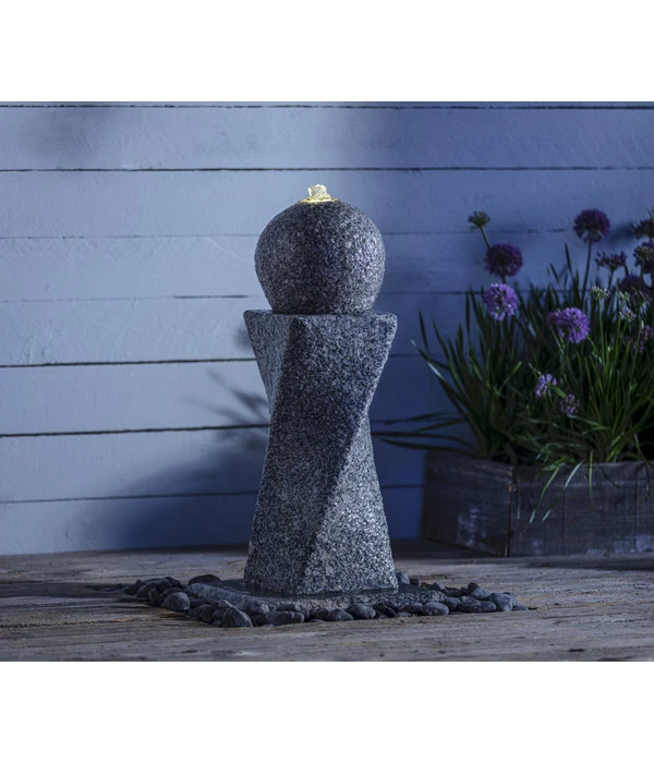 Dehner Granit-Gartenbrunnen Tower, Ca. B56/H60/T56 Cm – Bild 6