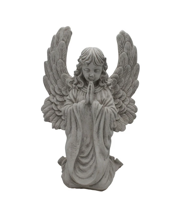 Fantasieco Stein-Grabengel, Betend, Ca. B38/H53/T28 Cm