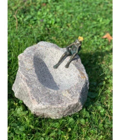 Rottenecker Granit-Vogeltränke Mit Froschkönig