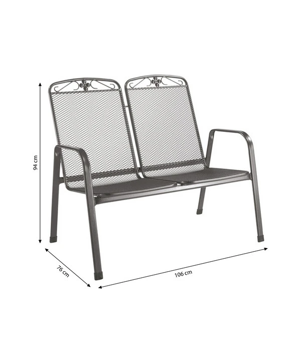 MWH Metall-Bank Savoy, 2-Sitzer – Bild 5