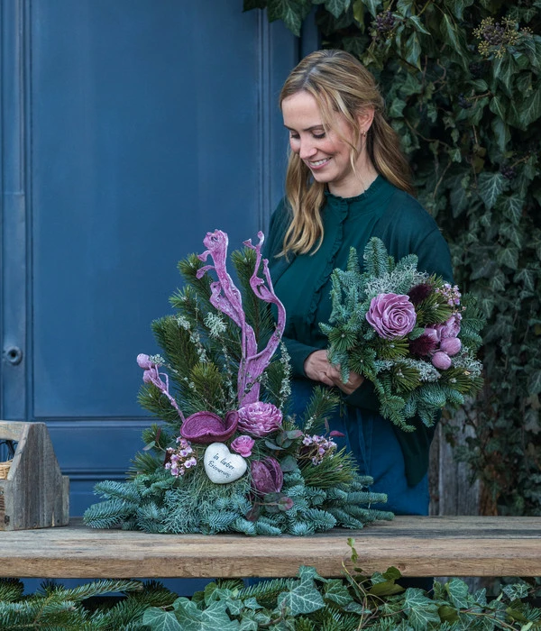 Grabstrauß Unvergessen, Ca. Ø30 Cm – Bild 2