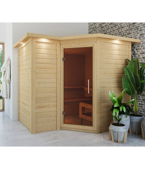 Wolff Finnhaus Innensauna Basic Lisias, Ca. B264/H212/T198 Cm – Bild 2