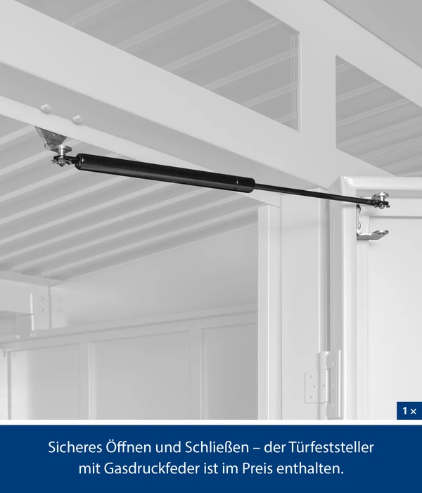 Hörmann Berry-Gerätehaus Modern-P Typ 1, Ca. B247,9/H228,6/T153 Cm – Bild 5
