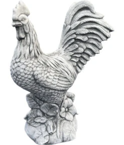 Denscho Steinfigur Hahn, Ca. H41 Cm