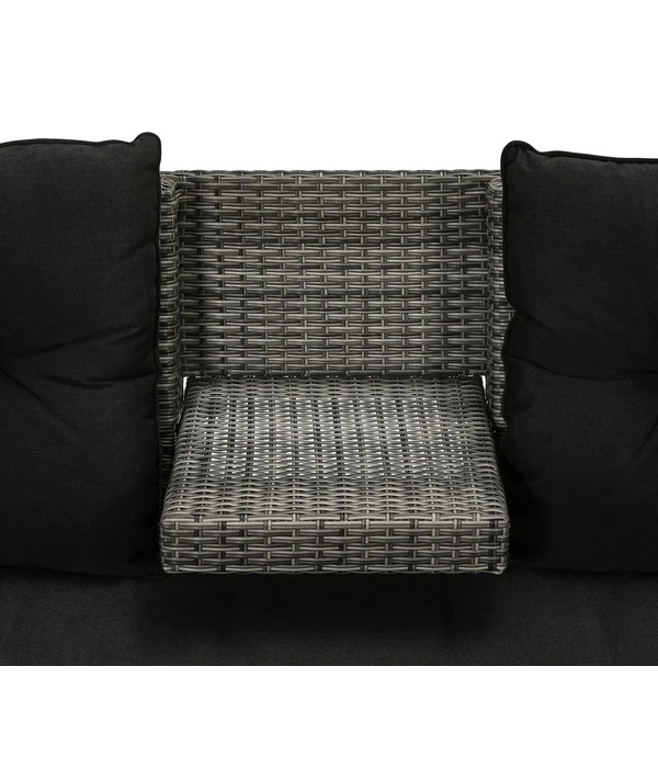 Dehner Flecht-Truhenbank Föhr, 3-Sitzer – Bild 11