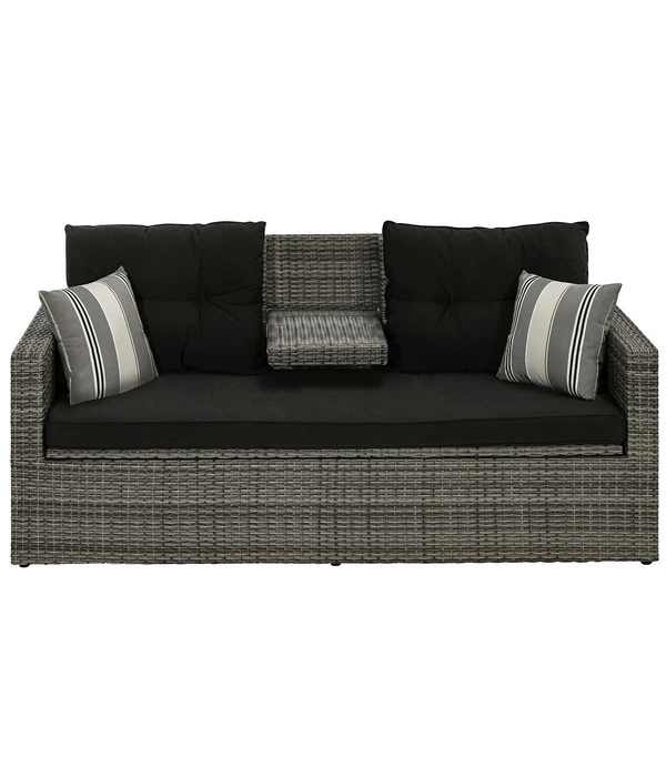 Dehner Flecht-Truhenbank Föhr, 3-Sitzer – Bild 3