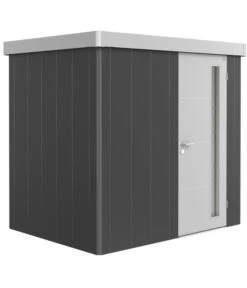 Biohort Gerätehaus Neo B, Dunkelgrau/silber