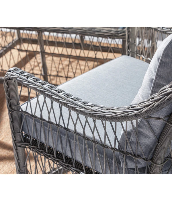 Dehner Geflechtlounge Santos, 4-teilig – Bild 11