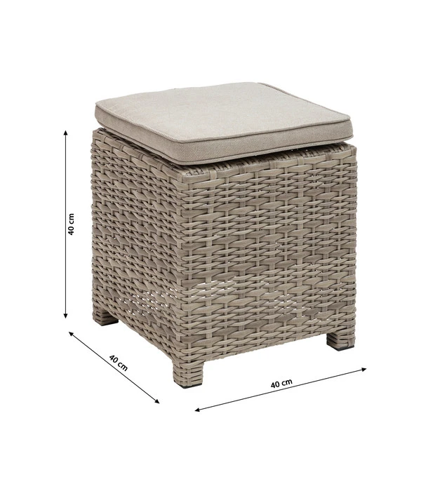 Dehner Geflechtlounge Bologna, 5-teilig – Bild 14