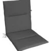 KETTtex Niederlehnerpolster Lindos Grau, Ca. B100/H4/T50 Cm