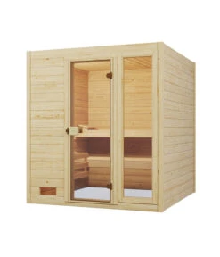 Weka Sauna Valida Plus Mit Glastür Und Fenster Inkl. Ofen, Ca. B189/H204/T172 Cm