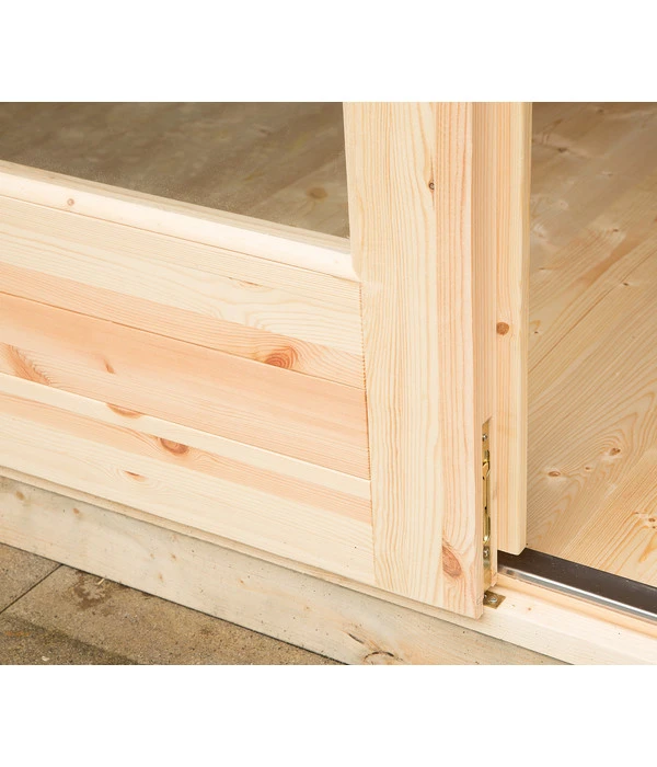 Wolff Finnhaus Blockbohlenhaus Lappland 70-C XL – Bild 5