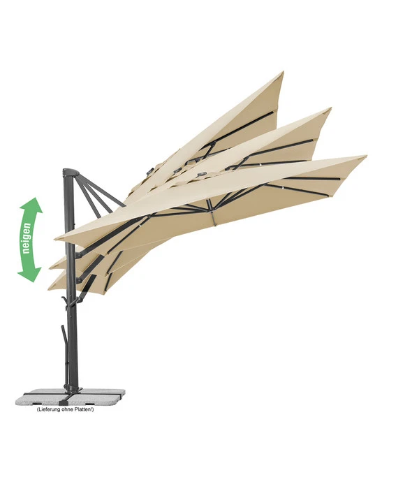 Schneider Ampelschirm Rhodos Smart, Quadratisch, Ca. B300/T300 Cm – Bild 8